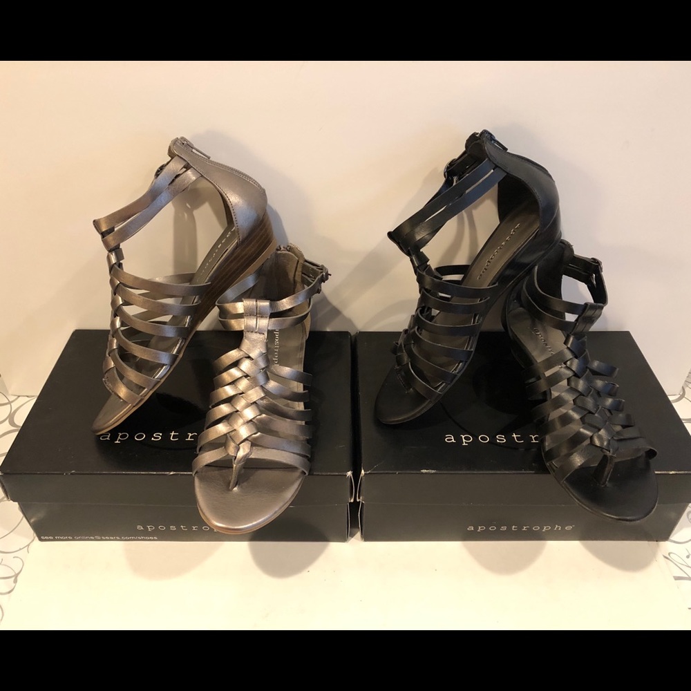 APOSTROPHE GLADIATOR SANDALS Qty:2 (6-04152020)
